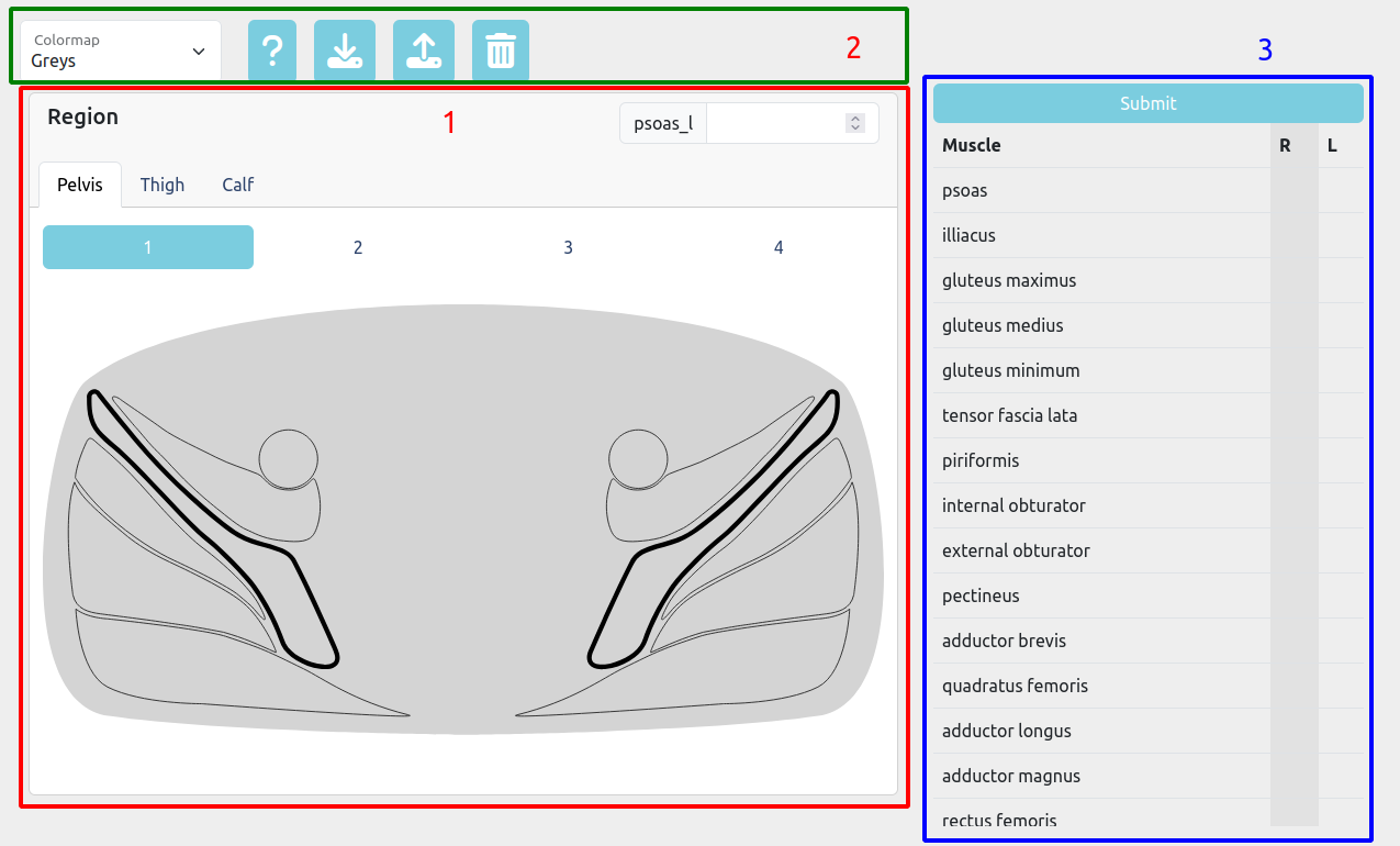 Diagnosis tool layout